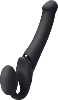 Черный безремневой вибрострапон Silicone Bendable Strap-On - size XL Длина: 25.5 см. Диаметр: 4.5 см. Откройте новые возможности для выражения своих чувств и желаний вместе с безремневым полуреалистичным вибрострапоном Strap-on-me. Обещаем, вы будете в восторге от переполняющих эмоций. Идеально выверенная форма с регулируемой технологией подстроится под любые анатомические особенности обоих партнеров и запомнит оптимальное для вас положение. Активную участницу впечатлит крепление страпона, которое не только надежно фиксирует игрушку, но и дополнительно стимулирует ее G-точку и клитор. Пассивный партнер оценит гибкий ствол Strap-on-me, который мастерски массирует точки G или P-spot. Чтобы удовольствие было максимально захватывающим, включите вибрацию. 3 мощных независимых мотора, встроенных в корпус игрушки, познакомят вас с незабываемым наслаждением. Один мотор пробудит волнами вибрации эрогенные точки принимающей стороны, а два других мотора уделят особое внимание вагине и клитору активной партнерши. Вы сможете экспериментировать с тремя режимами вибрации и тремя скоростями, подключать все моторы сразу или по отдельности, управлять игрой с помощью пульта ДУ — теперь количество сценариев для ваших интимных сессий с одновременным оргазмом близко к бесконечности. Регулируемая технология. Три независимых мотора с уровнем шума до 50–60 дБ. Емкий аккумулятор на 45 минут непрерывного использования. Пульт ДУ с радиусом работы до 10 метров. 3-слойный материал: гибкий внутренний стержень, жесткий силиконовый слой и дополнительный верхний слой из гипоаллергенного, бархатистого на ощупь силикона Soft-touch. Ручное литье без швов и класс водонепроницаемости IPX7. Мешочек для хранения в комплекте. Strap-on-me — новый уровень вашей близости. Рабочая длина - 15,8 см. Диаметр вагинальной пробки - 3,5 см. Страна: Китай. Материал: силикон. Батарейки: встроенный аккумулятор.
