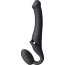 Черный безремневой вибрострапон Silicone Bendable Strap-On - size XL - Черный безремневой вибрострапон Silicone Bendable Strap-On - size XL