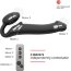 Черный безремневой вибрострапон Silicone Bendable Strap-On - size XL - Черный безремневой вибрострапон Silicone Bendable Strap-On - size XL