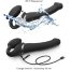 Черный безремневой вибрострапон Silicone Bendable Strap-On - size XL - Черный безремневой вибрострапон Silicone Bendable Strap-On - size XL