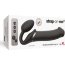 Черный безремневой вибрострапон Silicone Bendable Strap-On - size XL - Черный безремневой вибрострапон Silicone Bendable Strap-On - size XL