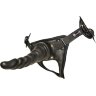 Насадка-фаллоимитатор на кожаных трусиках Harness Ultra Realistic 6,5 - 18,5 см.