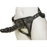 Насадка-фаллоимитатор на кожаных трусиках Harness Ultra Realistic 6,5 - 18,5 см.