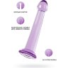 Фиолетовый фаллоимитатор Jelly Dildo S - 15,5 см.