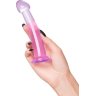 Фиолетовый фаллоимитатор Jelly Dildo S - 15,5 см.