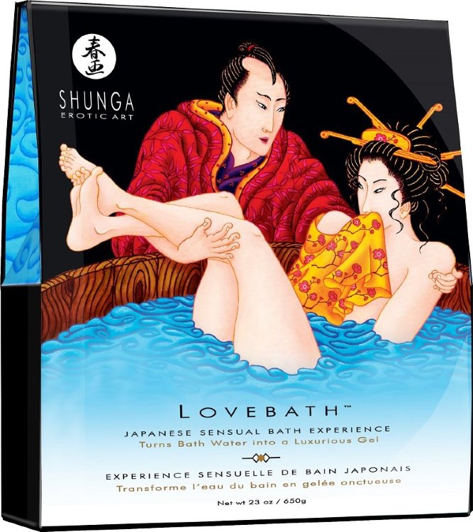 Соль для ванны Lovebath Ocean temptation, превращающая воду в гель - 650 гр.
