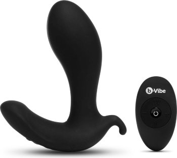Черный анальный стимулятор с расширением и вибрацией Expand Plug - 10,5 см.