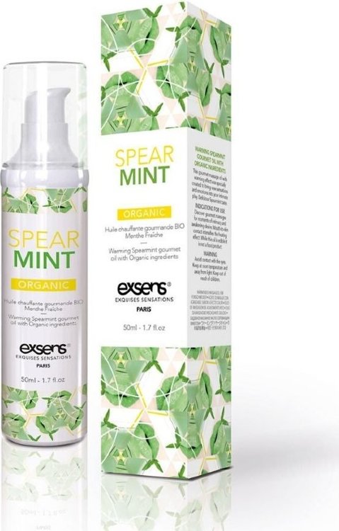 Разогревающее массажное масло Gourmet Spearmint Organic с органическими ингредиентами - 50 мл.
