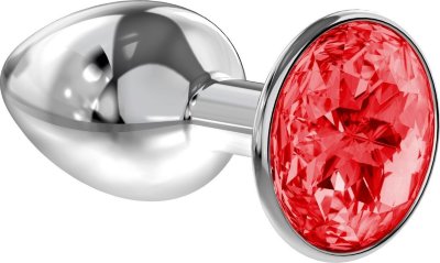 Малая серебристая анальная пробка Diamond Red Sparkle Small с красным кристаллом - 7 см.  Цена 1 069 руб. Длина: 7 см. Диаметр: 2.8 см. Анальная пробка из гигиеничного металла под серебро с ярким кристаллом. Обладает сглаженной формой, что позволяет обеспечить легкое введение и комфортное ношение. Снабжена ограничительным основанием для безопасного использования. Рабочая длина - 6 см. Вес - 50 гр. Страна: Россия. Материал: металл.