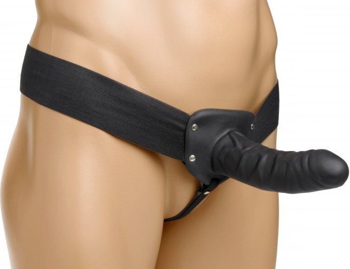 Полый страпон Erection Assist - 15,2 см.
