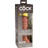 Кофейный фаллоимитатор 6 Silicone Dual Density Cock - 17 см.