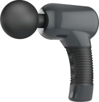 Темно-серый клиторальный вибромассажер Magic Gun - 19,9 см.