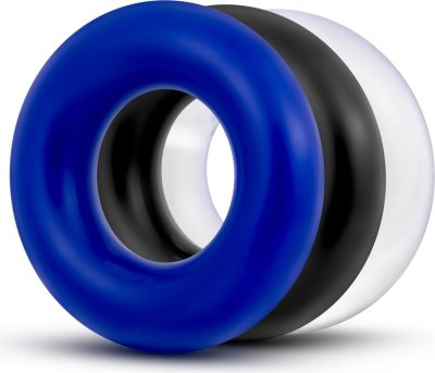 Набор из 3 разноцветных колец Stay Hard Donut Rings  Цена 985 руб. Диаметр: 3.6 см. Набор из 3 разноцветных колец Stay Hard Donut Rings. Отличаются между собой только цветом. Страна: Китай. Материал: термопластичный эластомер (TPE).