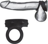 Черное двойное силиконовое кольцо С B GEAR