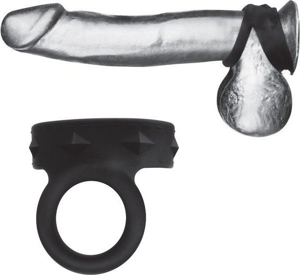 Черное двойное силиконовое кольцо С B GEAR