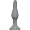 Серая анальная пробка Slim Anal Plug XL - 15,5 см.