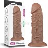 Коричневый фаллоимитатор Cubby dildo - 26,6 см.