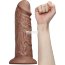 Коричневый фаллоимитатор Cubby dildo - 26,6 см.  Цена 8 059 руб. - Коричневый фаллоимитатор Cubby dildo - 26,6 см.