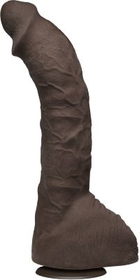 Коричневый фаллоимитатор-гигант Prince Yahshua ULTRASKYN 10.5” Cock with Removable Vac-U-Lock Suction Cup - 27,4 см. Длина: 27.4 см. Диаметр: 5.08 см. Есть много примет, как определить размер члена у мужчины. У нас есть 100%, которая никогда не ошибается. Например, на коробке этого гиганта будет написано — 27,4 см. И это правда. Хотите проверить эту примету? Что еще можно о нем рассказать? Он коричневый. Он изогнут, чтобы дотянуться до точки G и подарить наслаждение. Нежный материал сверху это ультраскин. А присоска, необходимая в ванной, чтобы освободить руки и двигаться свободнее, снимается для игр в спальне, где будет только мешать. Рабочая длина - 20,57 см. Страна: США. Материал: ULTRASKYN.