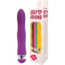 Фиолетовый эргономичный вибратор Sexy Friend - 17,5 см.