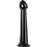 Черный фаллоимитатор Jelly Dildo M - 18 см.