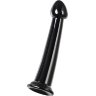 Черный фаллоимитатор Jelly Dildo M - 18 см.