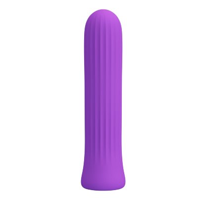 Фиолетовый мини-вибратор Blanche - 10 см. Длина: 1 см. Диаметр: 2 см. Испытайте мощную стимуляцию в компактной форме с перезаряжаемым силиконовым вибратором Pretty love! Эта вибрирующая пуля имеет 12 скоростей вибрации с функцией памяти. а ее гибкий текстурированный корпус обеспечивает все виды стимуляции. Страна: Китай. Материал: силикон. Батарейки: встроенный аккумулятор.
