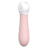 Розовый мини-вибромассажер Diamond Baby Boo - 11 см.