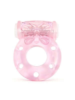 Розовое эрекционное виброкольцо с бабочкой  Цена 674 руб. Длина: 4.5 см. Диаметр: 3.5 см. Эрекционное виброкольцо в виде бабочки поможет усилить эрекцию и продлить половой акт. Секс-игрушка хорошо растягивается и легко надевается на пенис. Брюшко бабочки будет стимулировать клитор партнёрши. Работа режима вибрации обеспечивается с помощью съёмной вибропули. Батарейки в вибропуле не съёмные. Поэтому после окончания их работы вибропуля уже не пригодна для использования. Виброрежим включается/выключается сдвигом кнопки, расположенной на торце изделия. Интимный аксессуар изготовлен из эластичного материала. Прост в использовании и уходе. Страна: Китай. Материал: термопластичная резина (TPR). Батарейки: есть в комплекте.