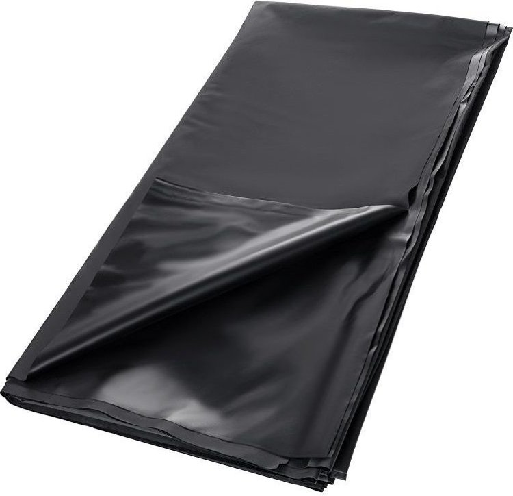 Черная простыня для секса из ПВХ - 220 х 200 см.