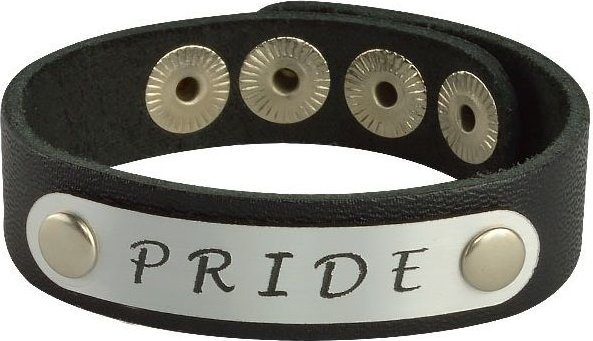 Кожаный браслет PRIDE