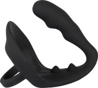 Эрекционное кольцо с подхватом мошонки и анальным отростком для воздействия на простату