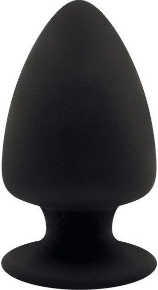 Черная анальная втулка Premium Silicone Plug XS - 8 см.