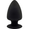 Черная анальная втулка Premium Silicone Plug XS - 8 см.