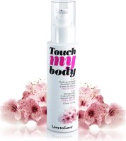 Силиконовый лубрикант 2-в-1 Touch My Body с ароматом вишнёвого цвета - 100 мл.