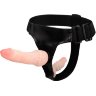 Поясной фаллос на трусиках с вагинальной пробкой Female Harness Ultra - 16,5 см.