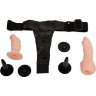Поясной фаллос на трусиках с вагинальной пробкой Female Harness Ultra - 16,5 см.