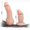 Поясной фаллос на трусиках с вагинальной пробкой Female Harness Ultra - 16,5 см.