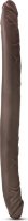 Коричневый двусторонний фаллоимитатор Chocolate 16-Inch Long Dildo - 41,5 см.