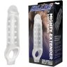 Прозрачная текстурированная насадка Mighty Extender - 13 см.