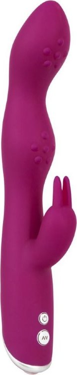Фиолетовый вибратор A G-Spot Rabbit Vibrator для стимуляции зон G и A - 23,6 см.