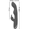 Фиолетовый вибратор A G-Spot Rabbit Vibrator для стимуляции зон G и A - 23,6 см.