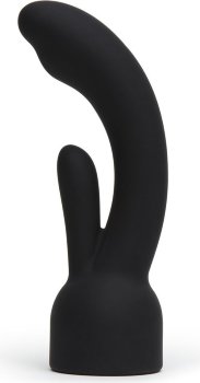 Черная насадка на вибратор Doxy - Rabbit Vibrator Doxy Attachment
