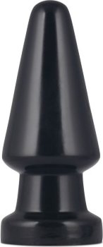 Черная анальная пробка King-Sized Anal Shocker - 19 см.