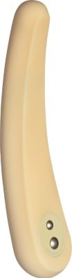 Жёлтый вибратор IROHA MIKAZUKI - 17,5 см.  Цена 24 922 руб. Длина: 17.5 см. Нежно-жёлтый IROHA MIKAZUKI как по цвету, так и на ощупь напоминает изысканное лакомство. Мягкий и одновременно упругий, как суфле, он всем своим видом обещает действительно сладкие ощущения от вагинальной стимуляции. Проникая в лоно и касаясь стеночек своим стволом, выполненным в минималистическом дизайне, он заставит вас забыть обо всём на свете и сосредоточиться на захвативших вас ощущениях. Четыре режима вибрации – от деликатного до требовательного, пульсирующего – вознесут вас на пик блаженства. Переключение интенсивности вибрации осуществляется при помощи двух кнопок в основании, а зарядка – на специальной базе с USB-разъёмом. При желании достигнуть оргазма можно и в ванной – корпус IROHA MIKAZUKI водонепроницаем и выдерживает погружение на глубину до 50 сантиметров. Ширина - 2-3,5 см. Время зарядки - 2 часа. Время работы - 1,5 часа. В комплект входит USB-кабель для зарядки, база-футляр, инструкция. Страна: Китай. Материал: силикон. Батарейки: встроенный аккумулятор.