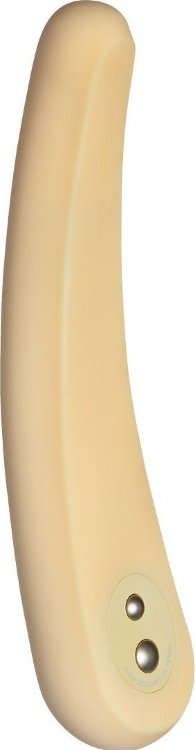 Жёлтый вибратор IROHA MIKAZUKI - 17,5 см.