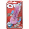 Фиолетовое эрекционное кольцо с вибрацией и пальчиком OYEAH PURPLE