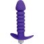 Фиолетовая анальная вибровтулка-елочка с ограничителем - 11,5 см.  Цена 1 134 руб. - Фиолетовая анальная вибровтулка-елочка с ограничителем - 11,5 см.