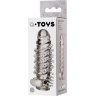 Насадка на пенис TOYFA A-Toys с вибропулей и шипами - 13,4 см.