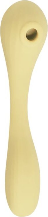 Желтый вибратор Magic Motion Bobi с вакуумной стимуляцией